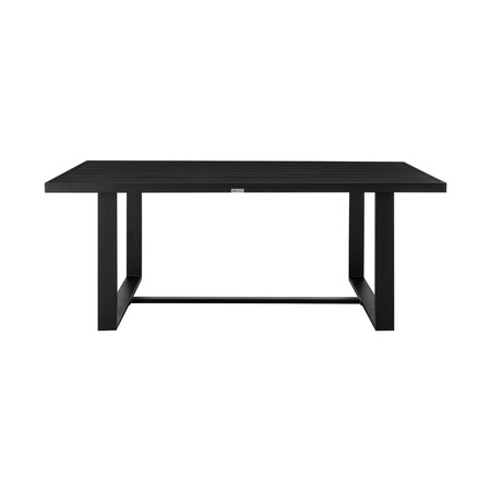 Armen Living Felicia Outdoor Patio Dining Table in Aluminum 840254333154